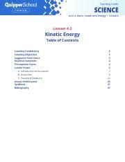 Understand: kinetic energy (practice) .
